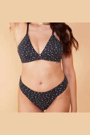 Audace Soutien-Gorge triangle sans armatures & Culotte Baila noir/blanc