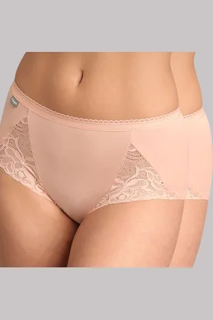 Playtex 2 Culottes Coton Feminine beiges