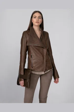 AMERICO VESPUCCI Veste en Cuir d