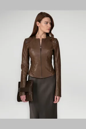 AMERICO VESPUCCI Veste en Cuir d