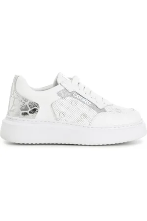 CAFèNOIR Sneakers en Cuir Maissa blanches