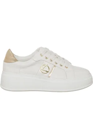 LORETTA Sneakers Justine blanc/doré