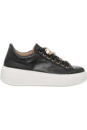 Loretta Pettinari Sneakers en Cuir Gabrielle noires