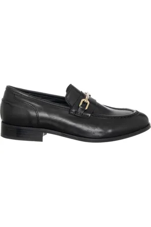 Loretta Pettinari Mocassins en Cuir Olivia noirs