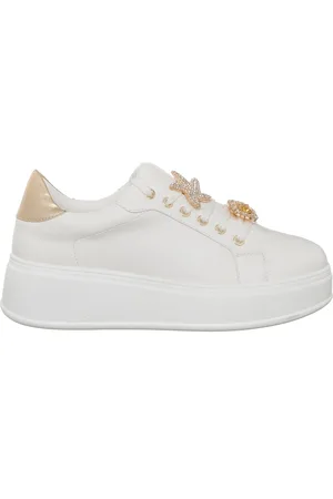 LORETTA Sneakers Pia blanc/doré