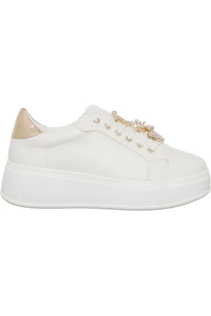 LORETTA Sneakers Louise blanc/doré