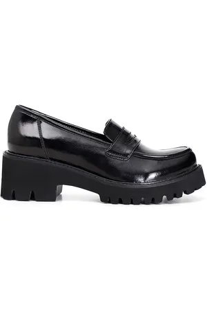 CAFèNOIR Mocassins en Cuir Cleopatra noires