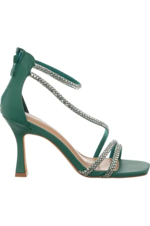 LORETTA Sandales Suba vertes - Talon 9 cm