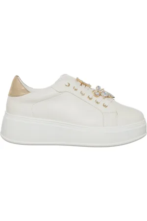 LORETTA Sneakers Laure blanc/doré