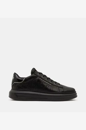 Karl Lagerfeld Baskets basses Kapri cuir monogramme embossé