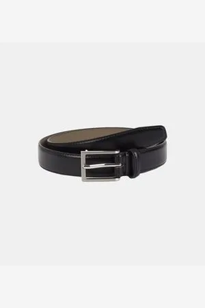 Galeries Lafayette Ceinture fine Birou cuir lisse