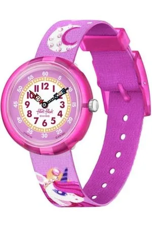 Flik Flak Montre Enfant TALES FROM THE WORLD Blanc, Violet FBNP195