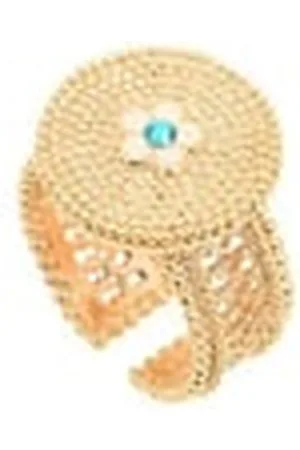 SATELLITE Bague ajustable ronde cristal