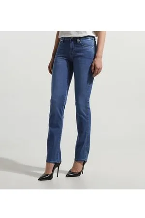 7 for all Mankind Jean droit Kimmie denim B(air) Eco coton mélangé
