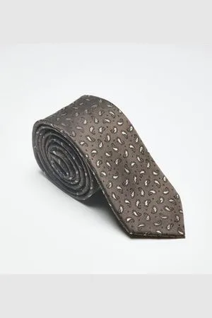 Atelier Privé Cravate en soie motifs paisley