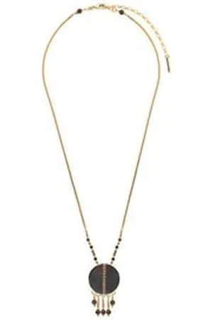 SATELLITE Collier pendentif mystérieux nacre et quartz