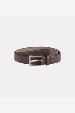 Galeries Lafayette Ceinture fine Birou cuir lisse