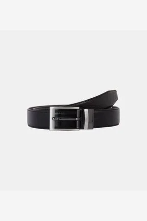 Galeries Lafayette Ceinture fine Jika réversible cuir vagues