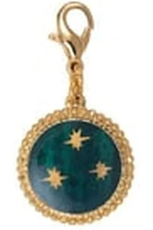 SATELLITE Mini médaille étoiles métal doré à l