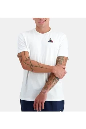 Le Coq Sportif T-shirt droit en coton à signature brodée