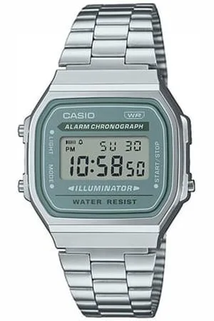 Casio Montre Mixte Illuminator Argenté, Bleu, A168WA-3AYES
