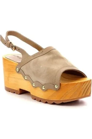Kickers Sandales Cuir Kick Wedge Wood