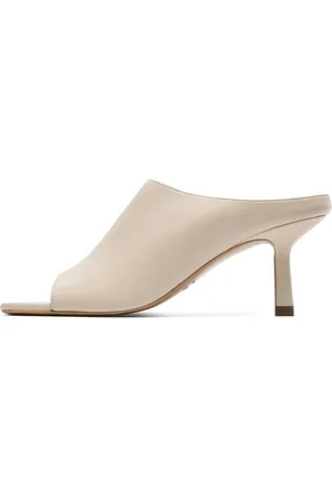 Bianco Biaella Mules À Talons