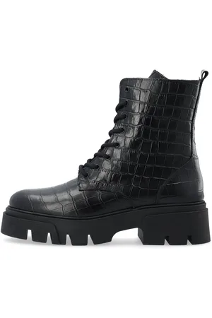Bianco Biaindi Bottes À Lacets