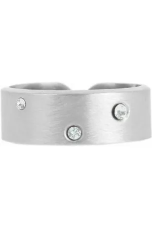 Les Interchangeables Bague A59137 - Brossée Strasse Palladium Femme