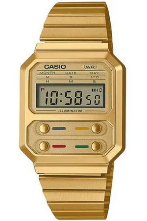 Casio Montre mixte A100WEG-9AEF - Bracelet Acier