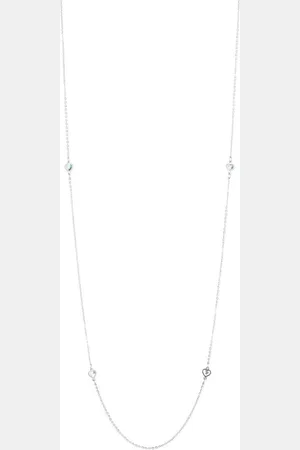 Les Interchangeables Collier et pendentif A59242 - Sautoir Coeur Palladium Femme