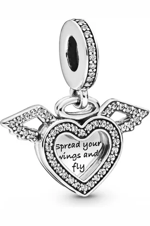 PANDORA Charm Pendant Moments C?ur et Ailes d