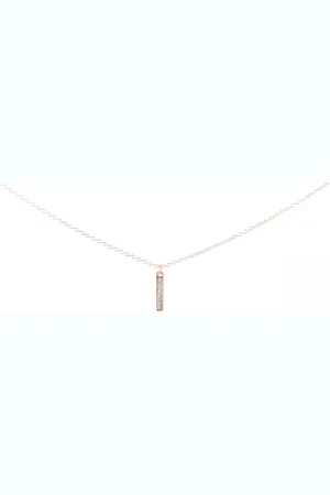 Les Interchangeables Collier et pendentif A54272 - Barette Strassée PM Or Rose Cristal Femme