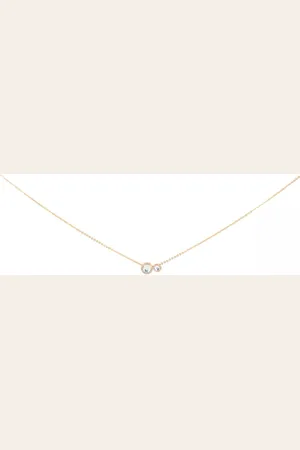 Les Interchangeables Collier et pendentif A54327 - Serti PM-GM Or Rose Cristal Femme