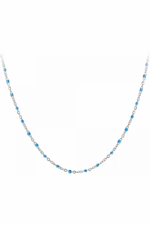 Angèle M Bijoux Collier femme Angèle M - B2380-BLEU Acier