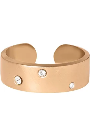 Les Interchangeables Bague A59136 - Brossée Strasse Femme