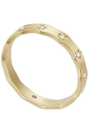 Fossil Bague femme Scalloped Edge - JF04383710 Acier