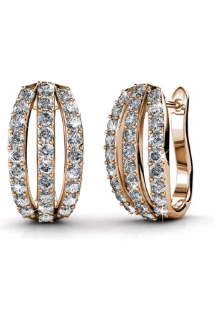 Myc-Paris Boucles d?oreilles Femme - DE0153-RG Laiton Doré rose