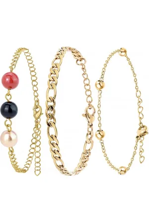 Angèle M Bijoux Lot de trois Bracelets Femme Angèle M B2073+B2371-DORE+B2384-DORE
