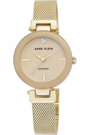 Anne Klein Montre AK-2472TMGB - Diamant Bracelet Acier Boîtier Aluminium Femme