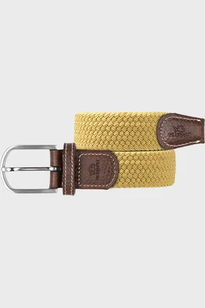 Billybelt Ceinture tressée élastique Jaune curry