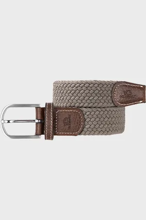 Billybelt Ceinture tressée élastique taupe
