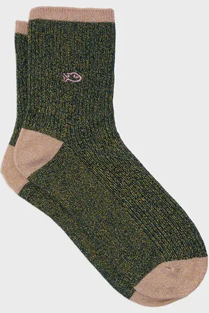 Billybelt Chaussettes pailletées en coton peigné Vintage