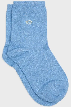 Billybelt Chaussettes pailletées en coton peigné Unies - clair