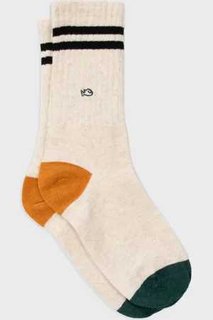 Billybelt Chaussettes en coton peigné Retro - chiné, rayé noir