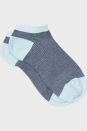 Billybelt Socquettes en coton peigné Rayées - clair, rayé marine