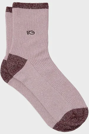 Billybelt Chaussettes pailletées en coton peigné Vintage