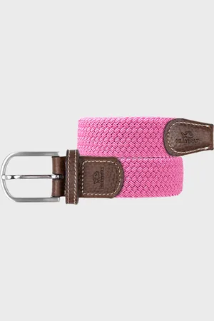 Billybelt Ceinture tressée élastique Rose magenta