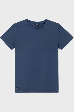Billybelt T-shirt en 100% coton biologique Garment dye - marine