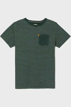 Billybelt T-shirt en 100% coton biologique Heavy - Rayé et blanc